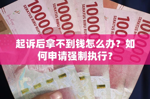 武汉起诉后拿不到钱怎么办？如何申请强制执行？