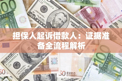 武汉担保人起诉借款人：证据准备全流程解析