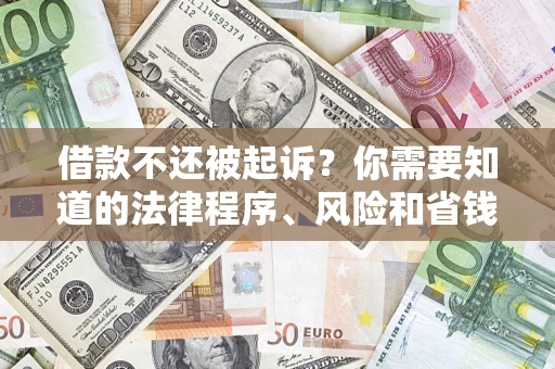 武汉借款不还被起诉？你需要知道的法律程序、风险和省钱技巧