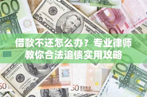 武汉借款不还怎么办？专业律师教你合法追债实用攻略