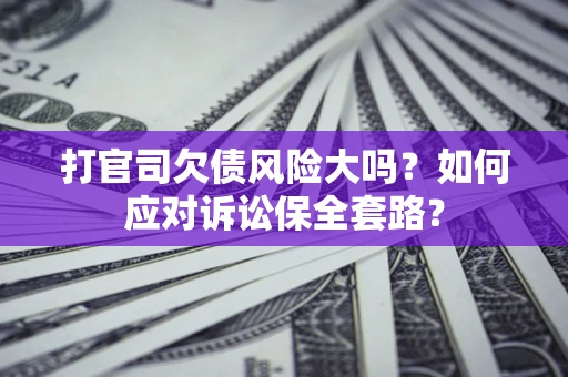 武汉打官司欠债风险大吗？如何应对诉讼保全套路？