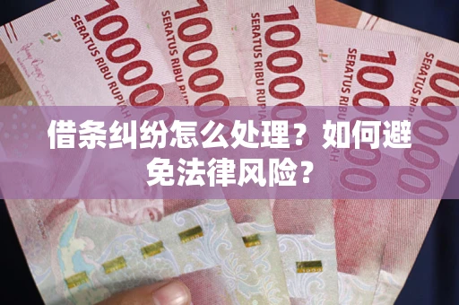 武汉借条纠纷怎么处理？如何避免法律风险？