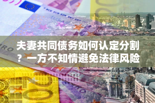 武汉夫妻共同债务如何认定分割？一方不知情避免法律风险必看！